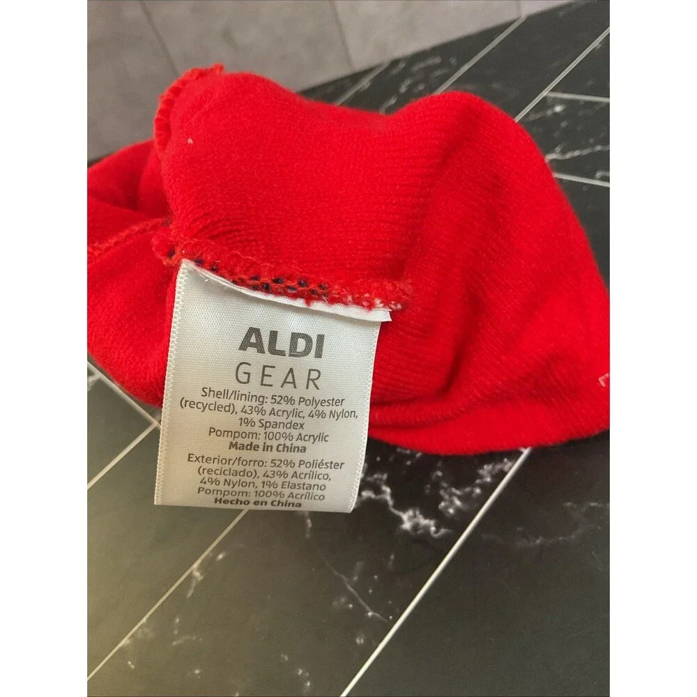 ALDI Gear Christmas Holiday I Love Aldi  Beanie Hat 2024